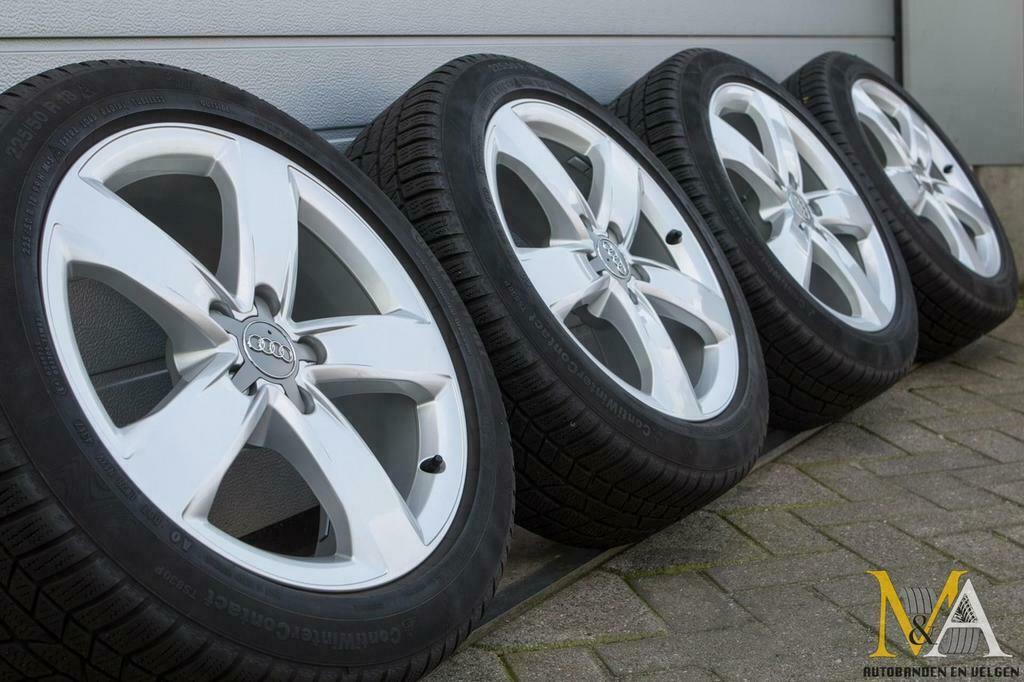 18 inch originele Audi A6 4G velgen + winterbanden winterset, Auto-onderdelen, Banden en Velgen, 18 inch, Gebruikt, Banden en Velgen
