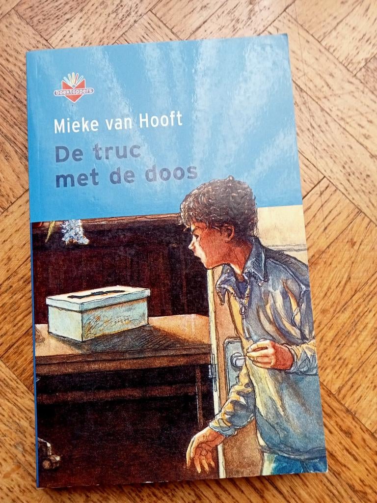 De truc met de Doos : Mieke van hooft Boektoppers  10-13 jaa, Boeken, Kinderboeken | Jeugd | 10 tot 12 jaar, Gelezen, Ophalen of Verzenden