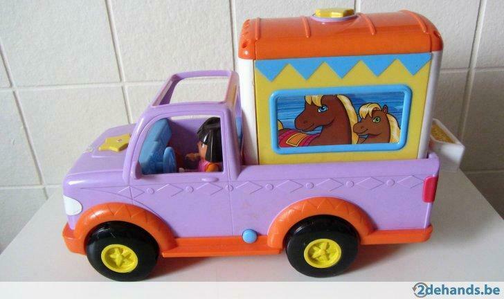 Dora - Paardentrailer - met geluid, Ophalen of Verzenden, Gebruikt, Met geluid