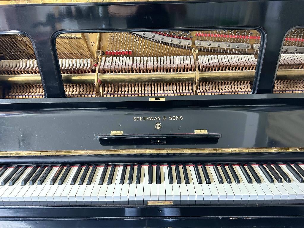 Steinway Model K Piano In Zeer Goede Staat, Muziek en Instrumenten, Ophalen, Gebruikt, Zwart, Piano