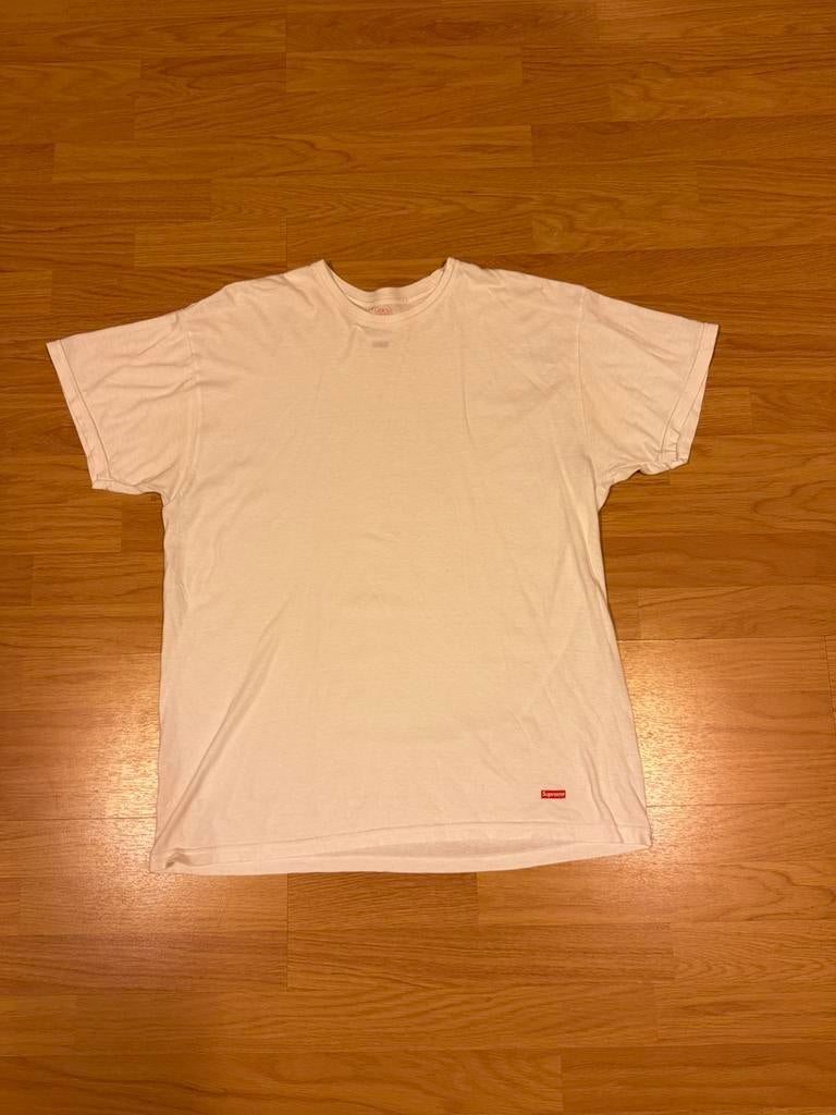 Supreme T-shirt, Kleding | Heren, T-shirts, Maat 52/54 (L), Wit, Ophalen of Verzenden, Zo goed als nieuw