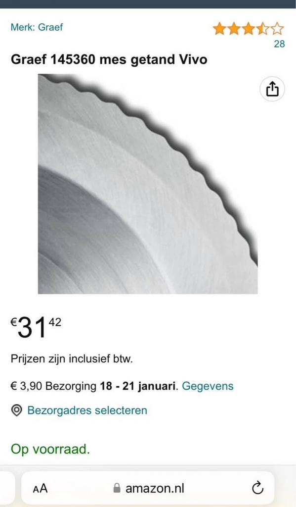 Nieuw GRAEF Roestvrij staal - 145360, Enlèvement, Neuf