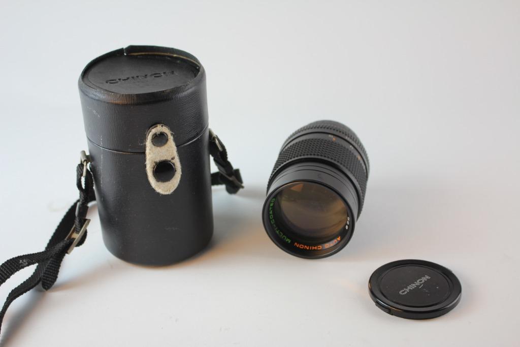 Chinon - Auto Multi-Coated Lens - 135mm f2.8, Audio, Tv en Foto, Ophalen, Gebruikt