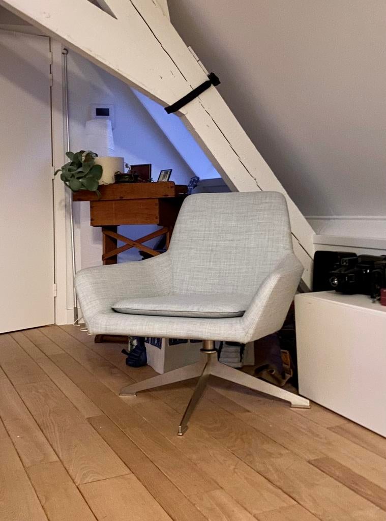 Design draaifauteuils, Enlèvement, Comme neuf, Tissus, Modern, scandinavisch, design