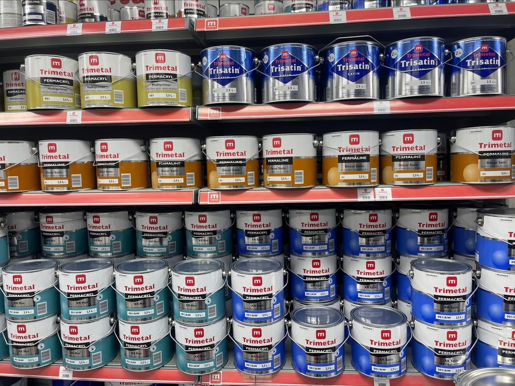 ❗️🚨️ Peinture laque pour bois TRIMETAL XR MAT & SATIN 2,5L, Bricolage & Construction, Peinture, Vernis & Laque, Neuf, Laque