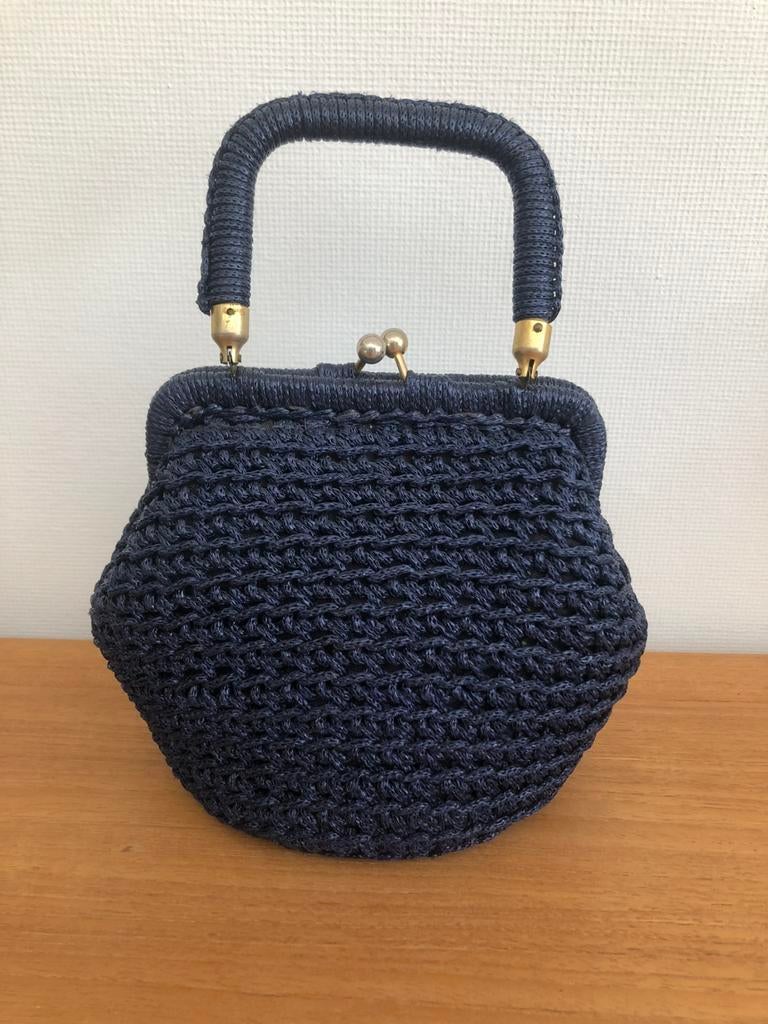 Handtasje in raffia, Ophalen, Zo goed als nieuw