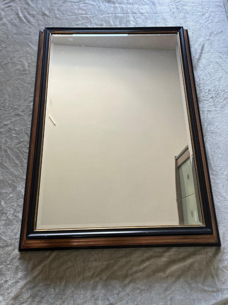 Tijdloze Vintage Spiegel van Deknudt, Antiek en Kunst, Ophalen, Rechthoekig, 50 tot 100 cm, 100 tot 150 cm
