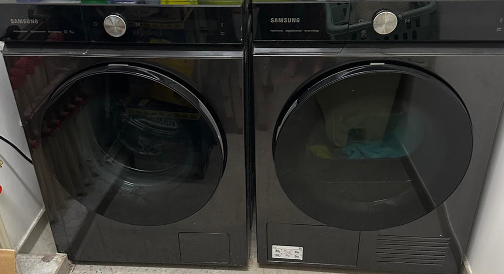 Samsung wasmachine & droger AI model energie zuinig set, Elektronische apparatuur, Wasmachines, Zo goed als nieuw, Ophalen