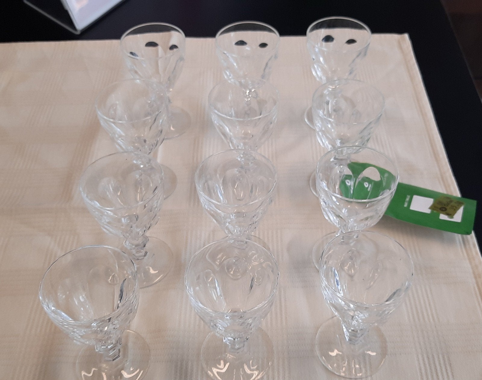 12 verres à liqueur en cristal Cristal d'Arques Rambouillet, Enlèvement