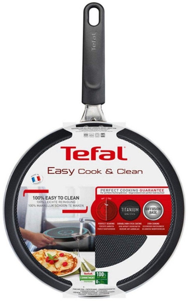 Poêle à crêpes Tefal Easy Cook & Clean - Ø 28 cm, Maison & Meubles, Tefal, Enlèvement ou Envoi, Aluminium, Neuf