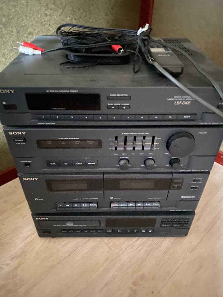 Sony LBT-D105 Hifi Set met CD-speler, Cassettedeck, Tuner, Audio, Tv en Foto, Ophalen of Verzenden, Zo goed als nieuw, Cassettedeck