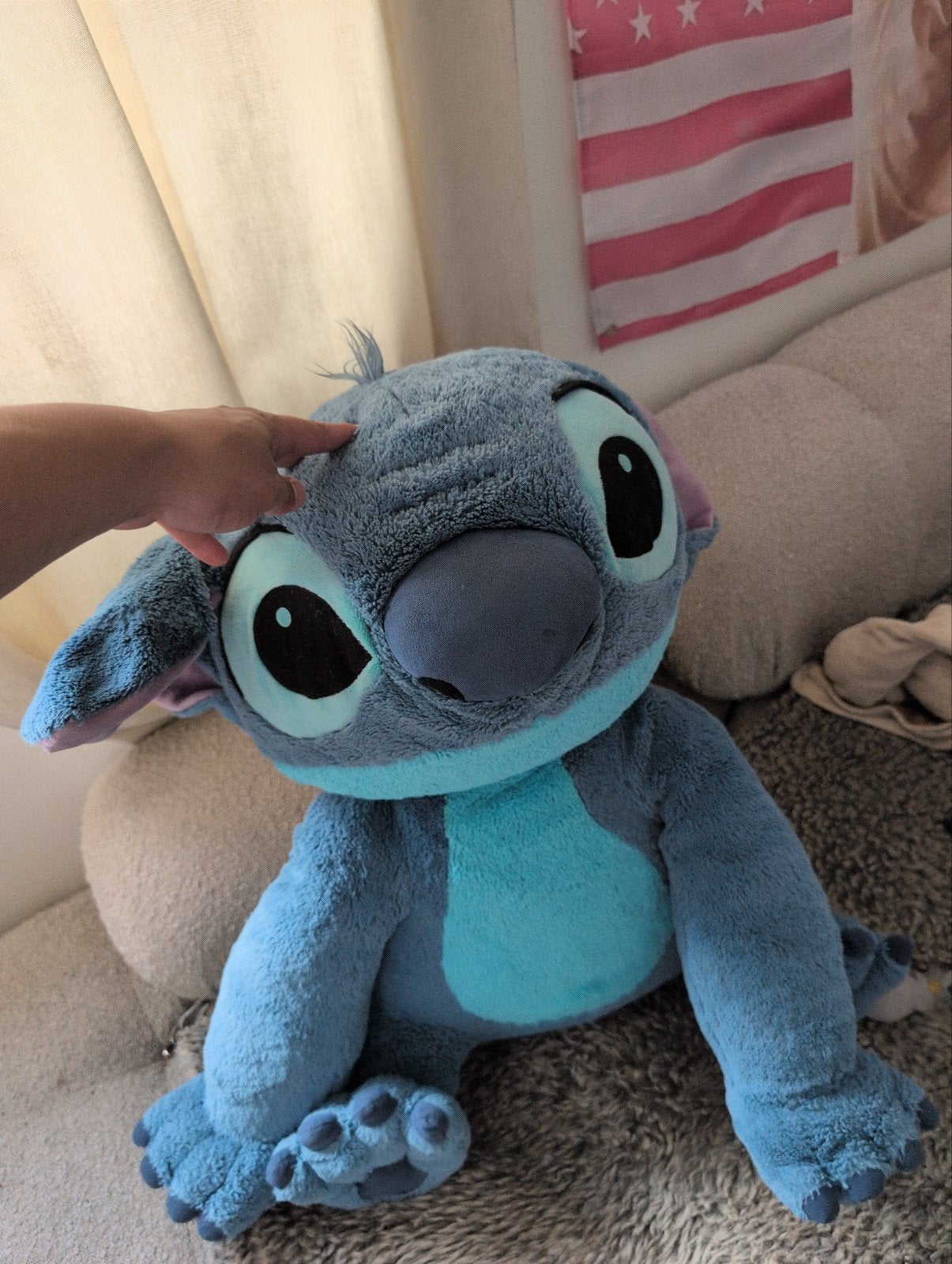 Stitch knuffel, Enlèvement