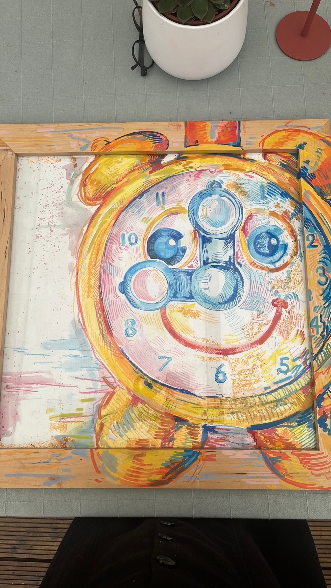 Schilderij/kader kinderklok, Enlèvement