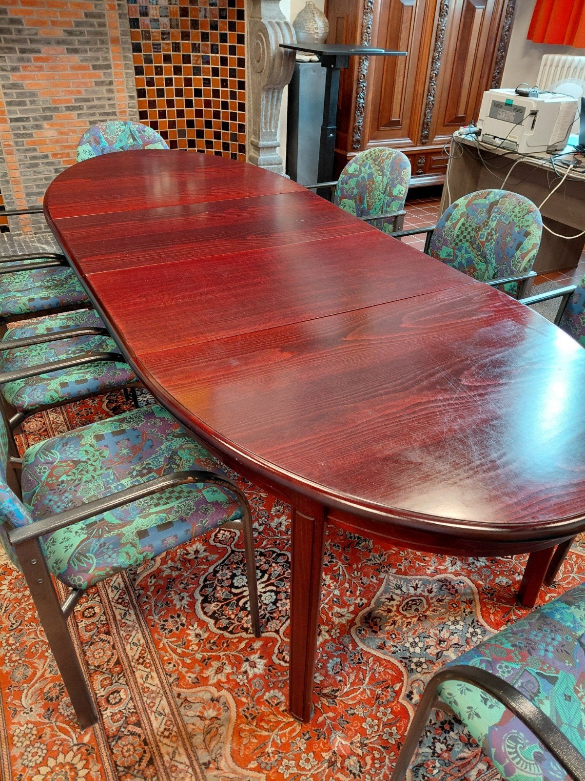 Tafel voor 8 personen, Huis en Inrichting, Tafels | Eettafels, Gebruikt, 50 tot 100 cm, 200 cm of meer, Vijf personen of meer
