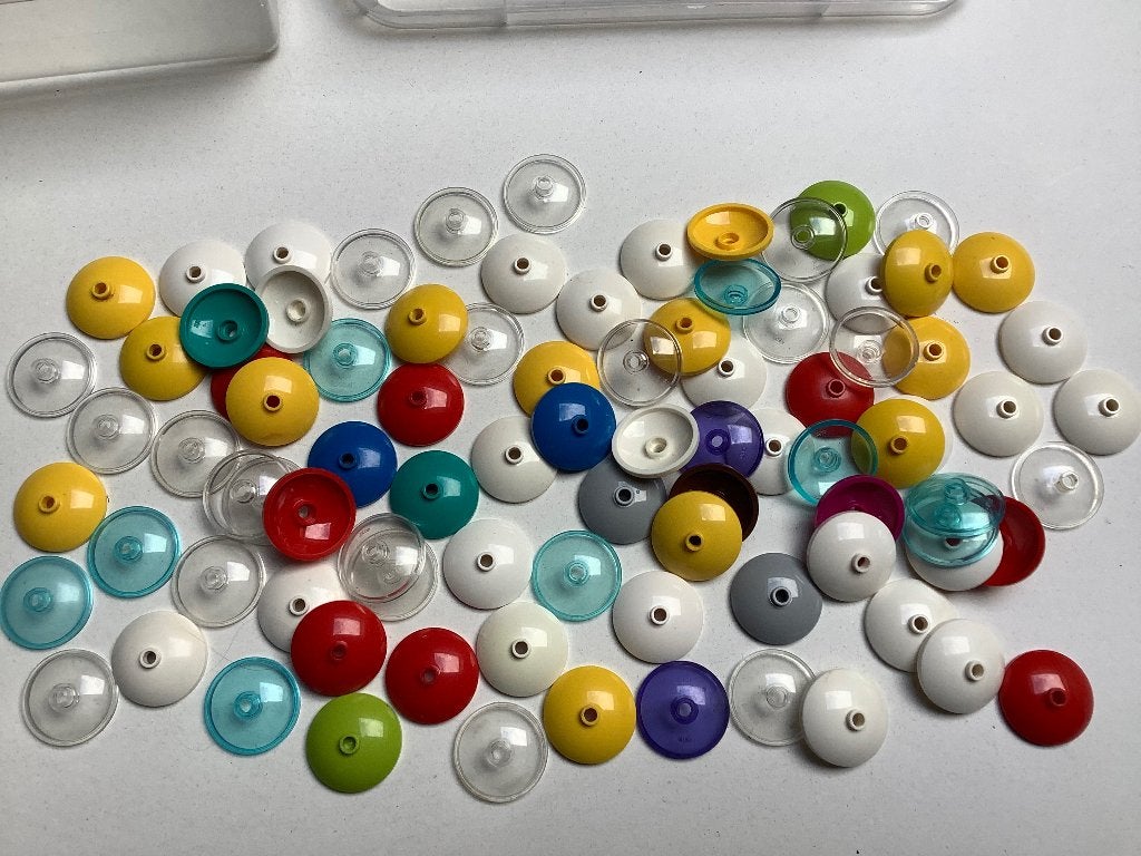 Lego Dish 3 x 3 Inverted (Radar) 89 st / 506-7, Ophalen of Verzenden, Gebruikt, Losse stenen, Lego