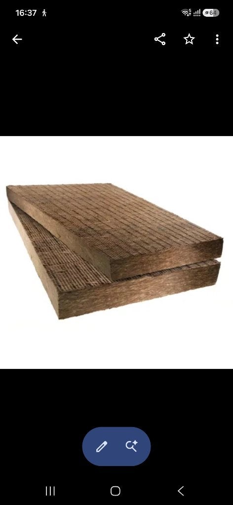 Laine de roche, Bricolage & Construction, Isolation de toiture, 8 à 12 cm, Neuf, 15 m² ou plus