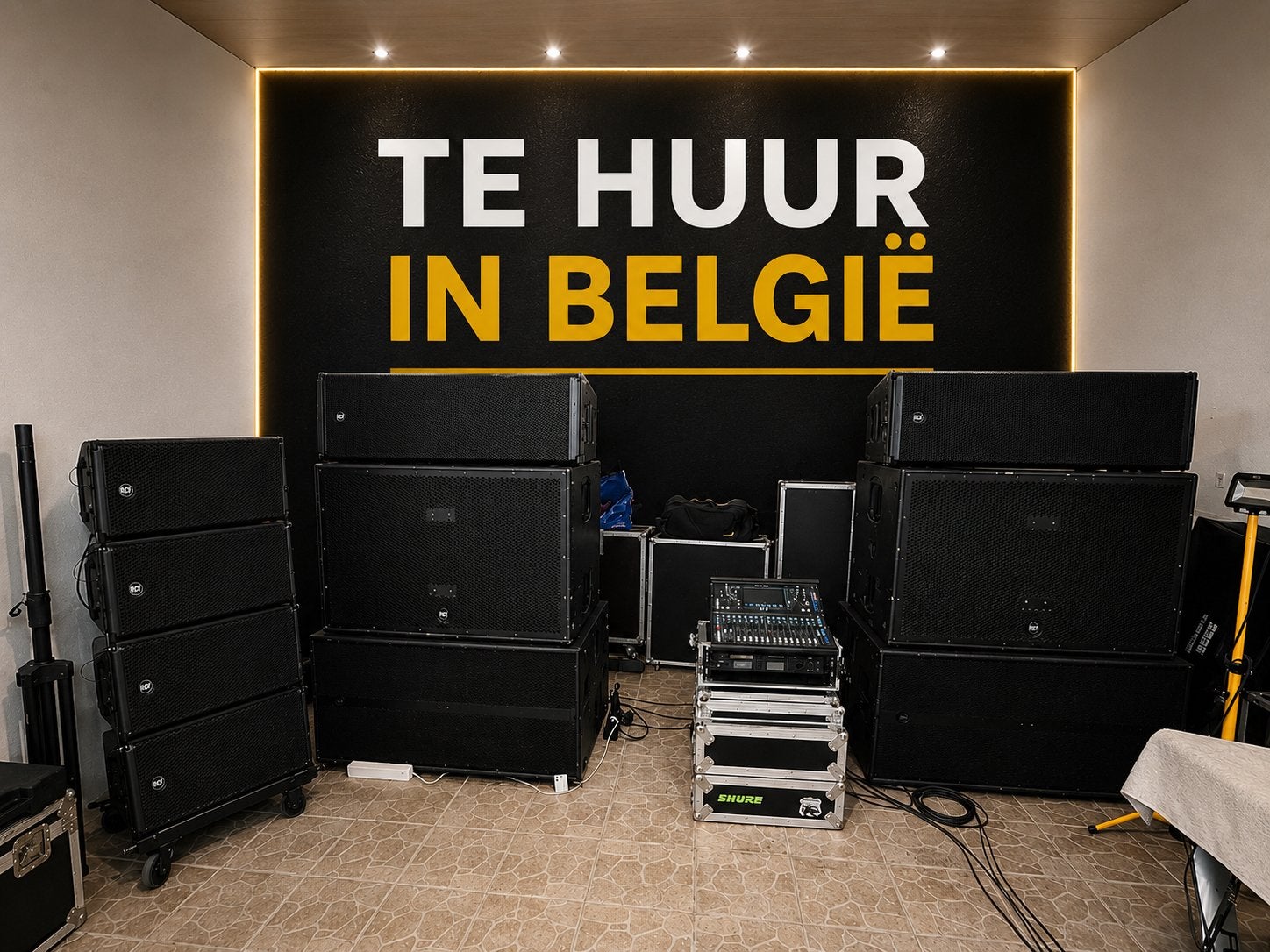 RCF PROFESSIONELE GELUIDSINSTALLATIE – TE HUUR, Ophalen of Verzenden, P.A.