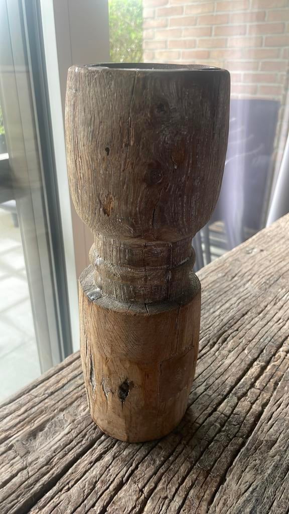 Houten kandelaar hoffz stijl, Enlèvement ou Envoi, Comme neuf