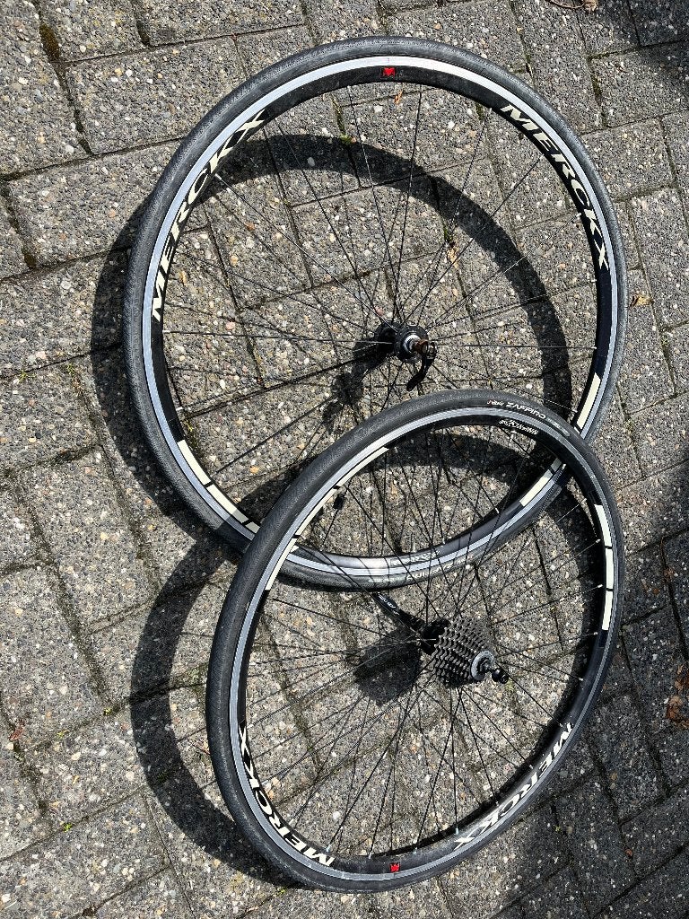 stel koerswielen, Ophalen, Gebruikt