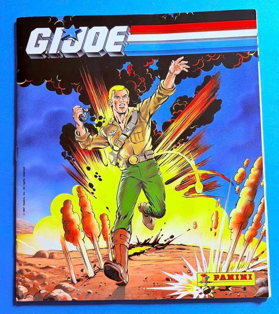 Compleet Panini-album 1987 GIJOE Spaanse versie, Verzamelen, Verzenden, Zo goed als nieuw, Film, Tv of Omroep