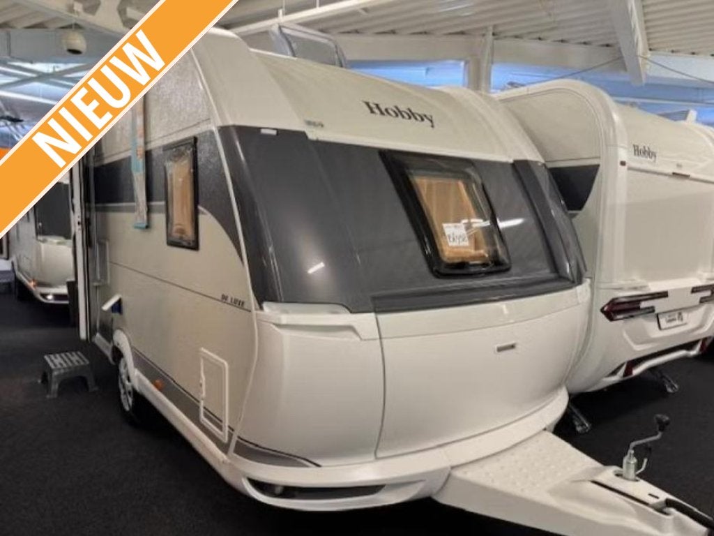 Hobby De Luxe 400 SFE MEGA SALE, Caravans en Kamperen, Hobby, 750 - 1000 kg, Schokbreker, 4 tot 5 meter