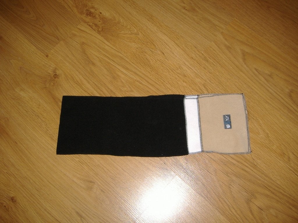 Zwart-beige jongenssjaal in fleece (TU), Kinderen en Baby's, Gebruikt, Ophalen of Verzenden, Sjaal, Jongen