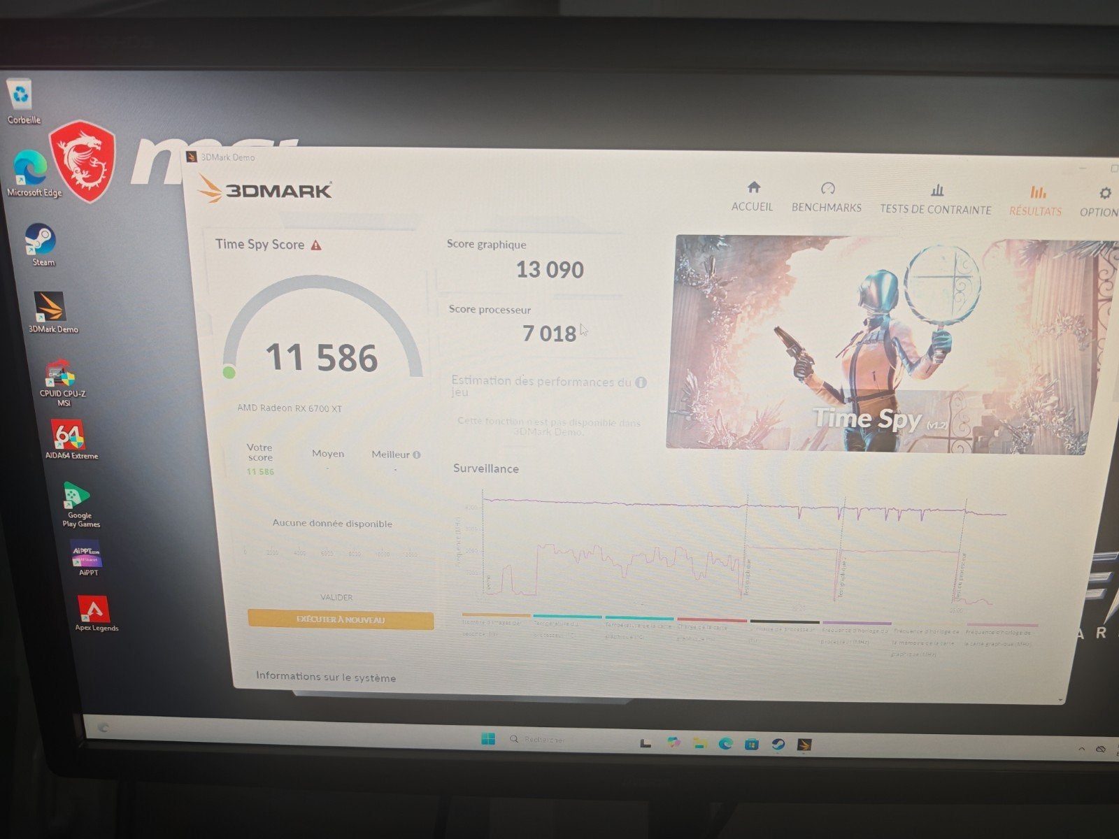 Pc gamer petit bubget rx 6700xt, Informatique & Logiciels, Enlèvement, SSD