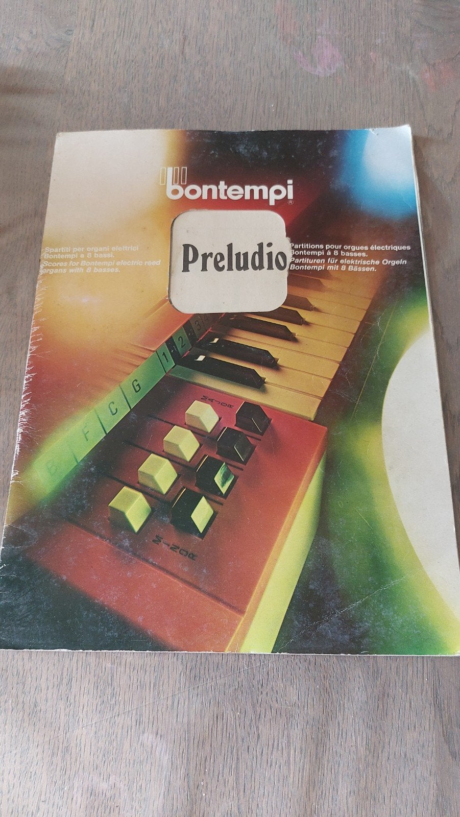 Méthode / Partitions vintage Orgue Bontempi « Preludio », Orgue