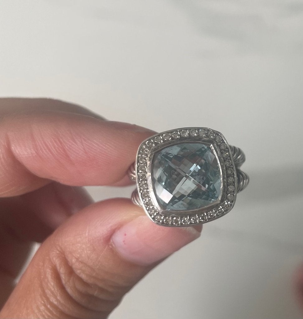 Ring David Yurman, Bijoux, Sacs & Beauté, Femme ou Homme, Utilisé, Avec pierre précieuse, Bleu