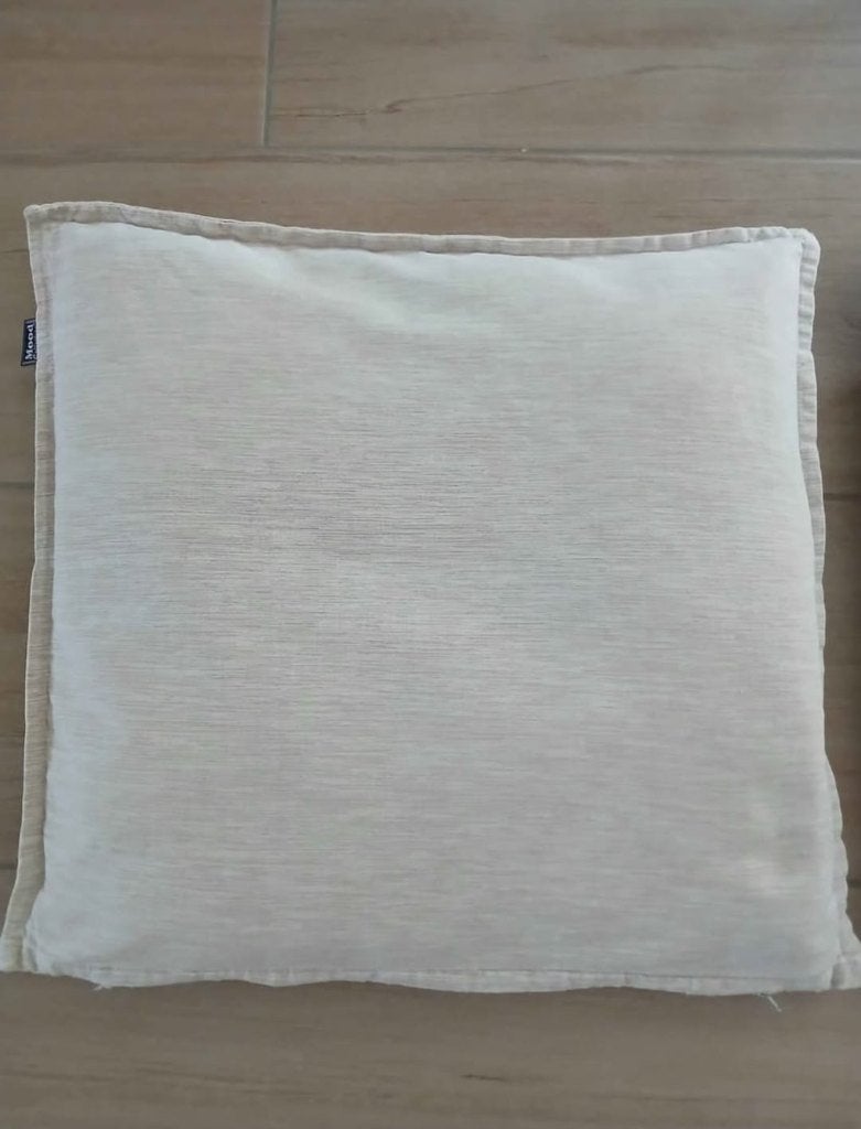 Sierkussens, Ophalen, Beige, Vierkant, Zo goed als nieuw