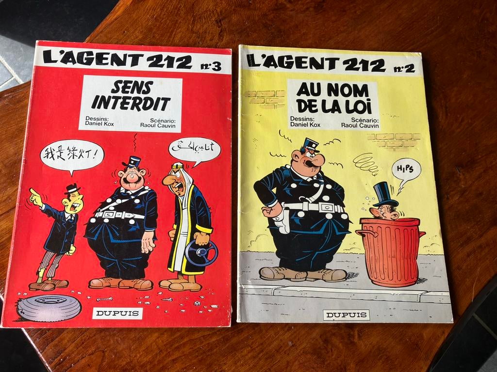 2 BD brochées - L’agent 212 - T2 + T3 EO, Plusieurs BD, Enlèvement ou Envoi, Utilisé
