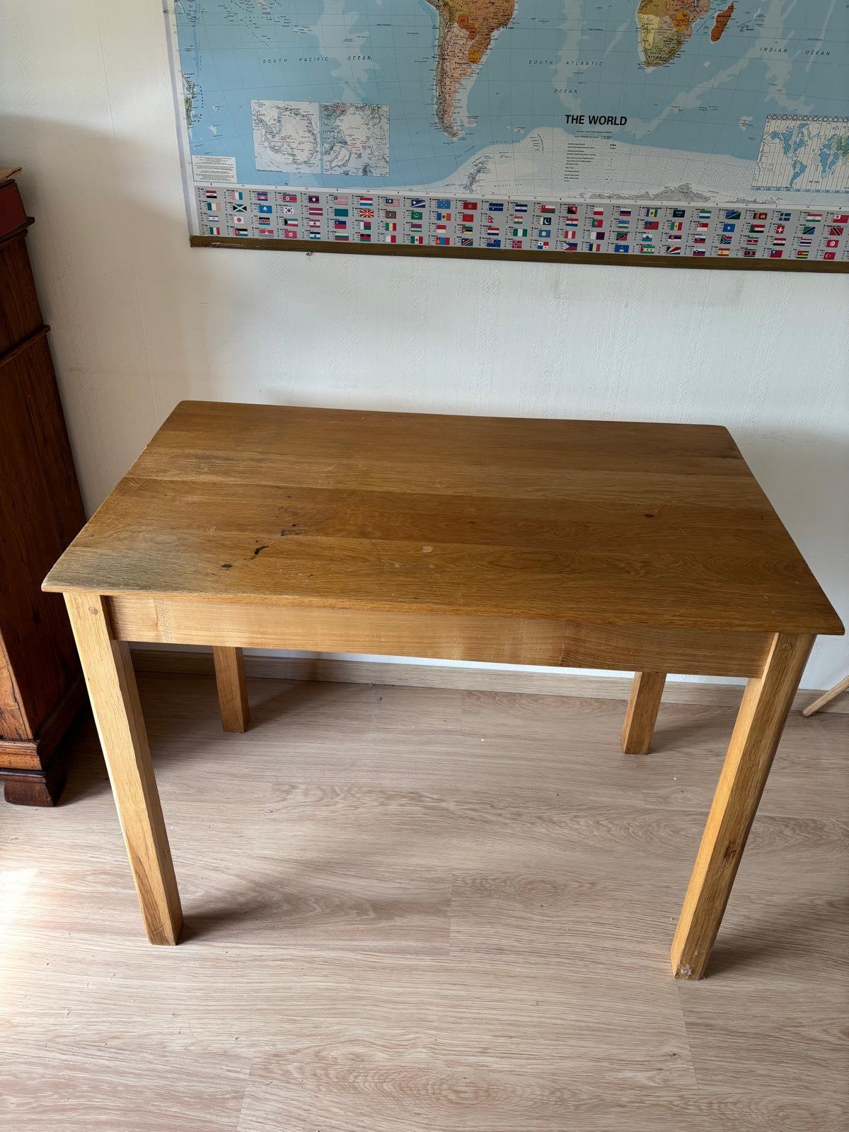 Houten tafel, Huis en Inrichting, Tafels | Eettafels, Ophalen, Gebruikt