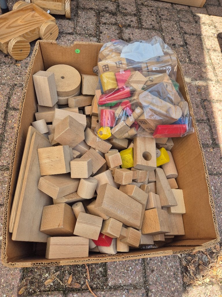 Doos houten blokken, Enlèvement, Utilisé, Autres types
