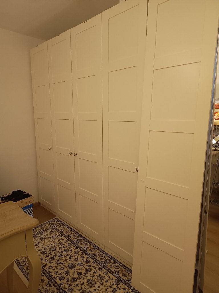 GRATIS - 5 Deuren Bergsbo 50x229 cm wit voor IKEA PAX kasten, Ophalen, Minder dan 50 cm, Gebruikt, 200 cm of meer