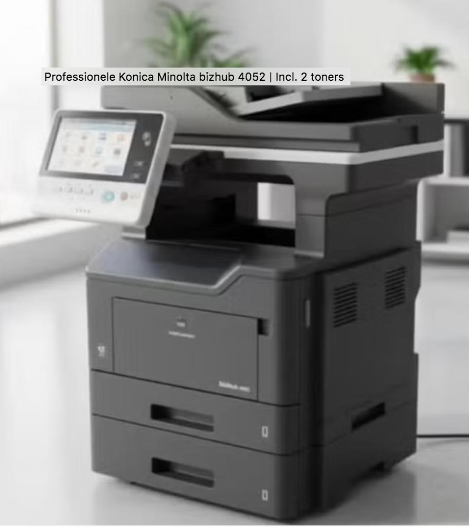Professionele Konica Minolta bizhub 4052 | Incl. 2 toners, Computers en Software, Ophalen, Scannen, Laserprinter, Printer
