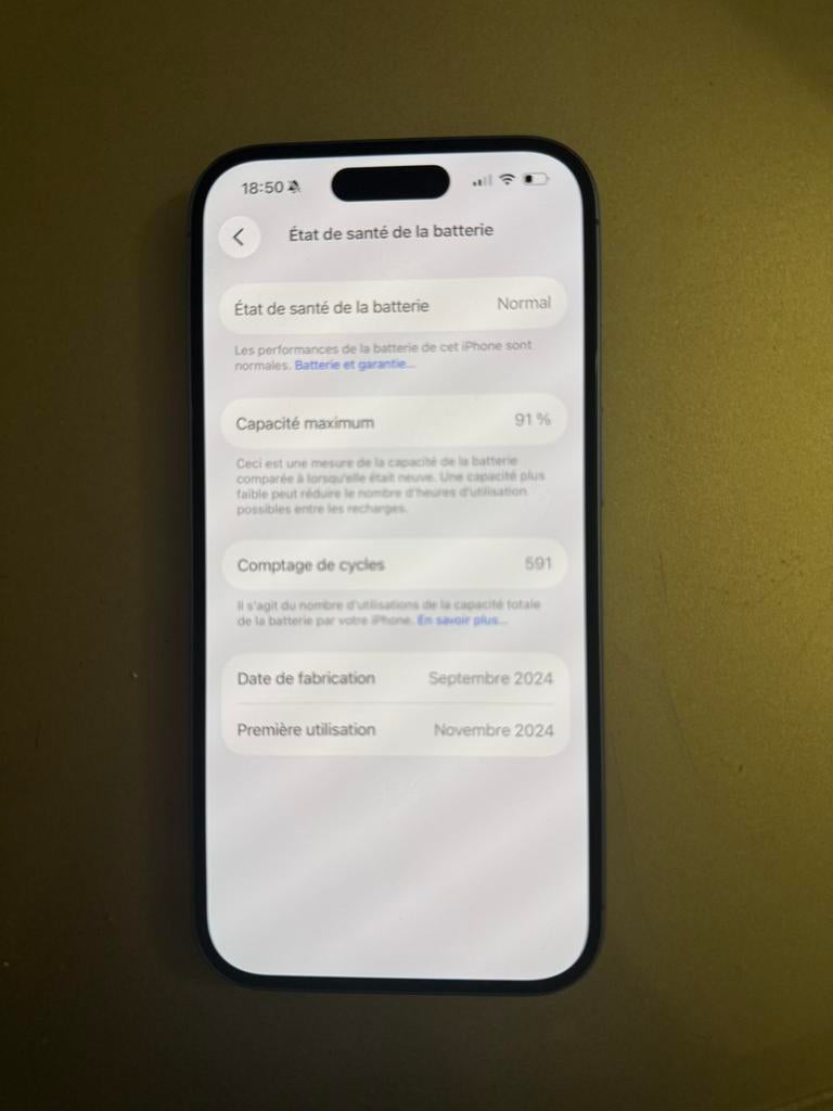 Iphone 16, 128 GB, IPhone 16, Comme neuf, Enlèvement
