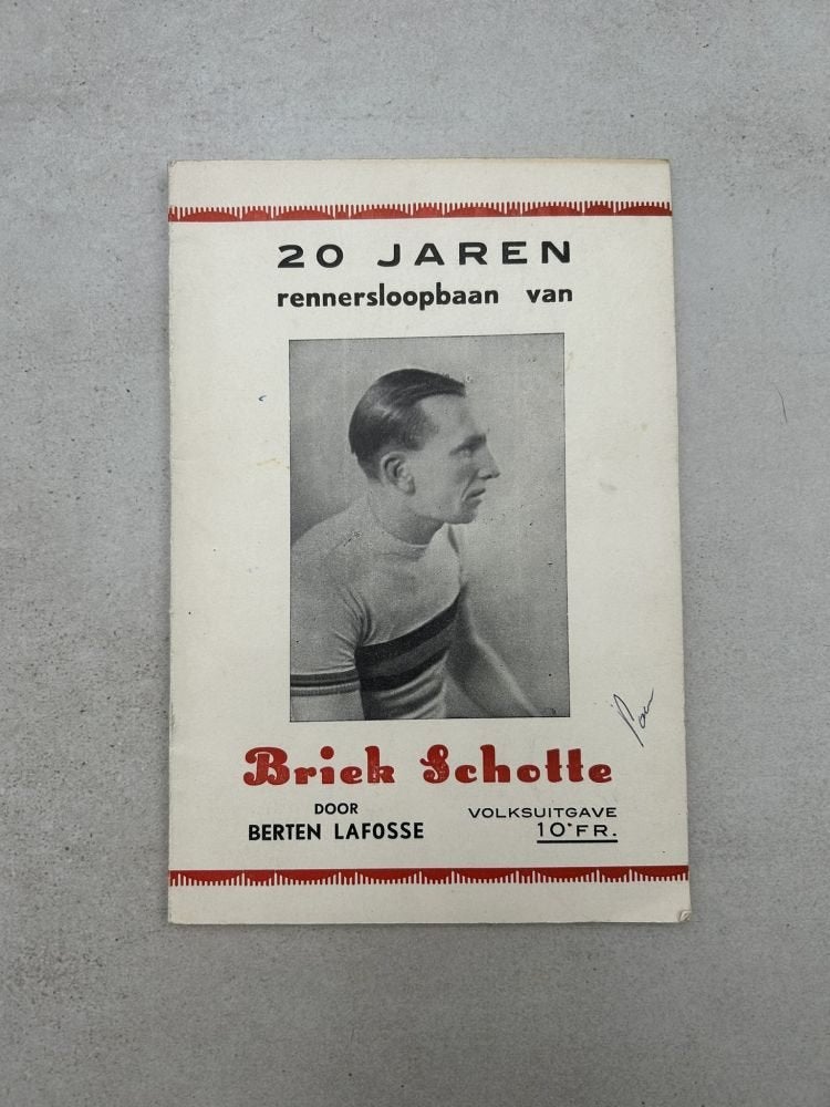 20 jaren rennersloopbaan van Briek Schotte, Enlèvement ou Envoi, Utilisé, Course à pied et Cyclisme