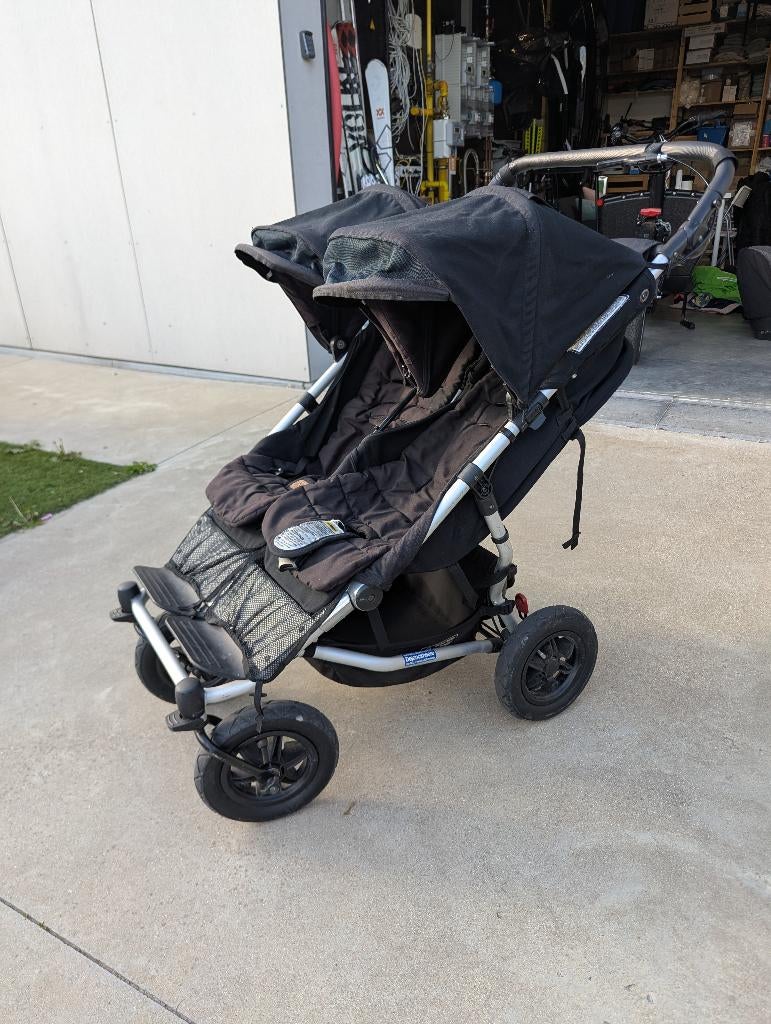 Mountain buggy duet duo + regenhoes, Ophalen, Gebruikt, Overige merken, Verstelbare rugleuning