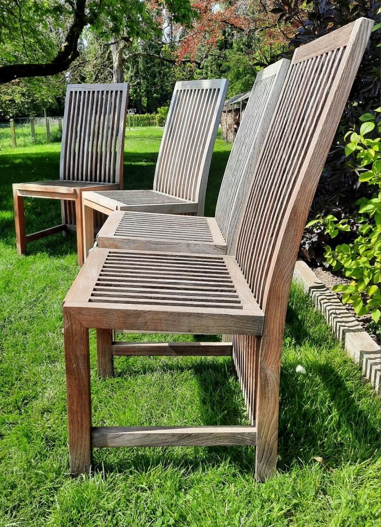 Stoel teak 4 stuks Ventura, Ophalen, Hout