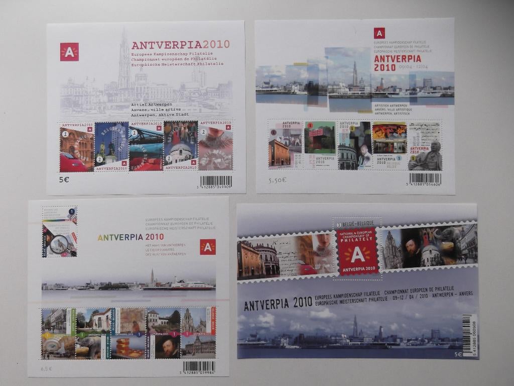 Lot Antverpia - Antwerpen (blokken), Enlèvement ou Envoi, Non oblitéré, Timbre-poste