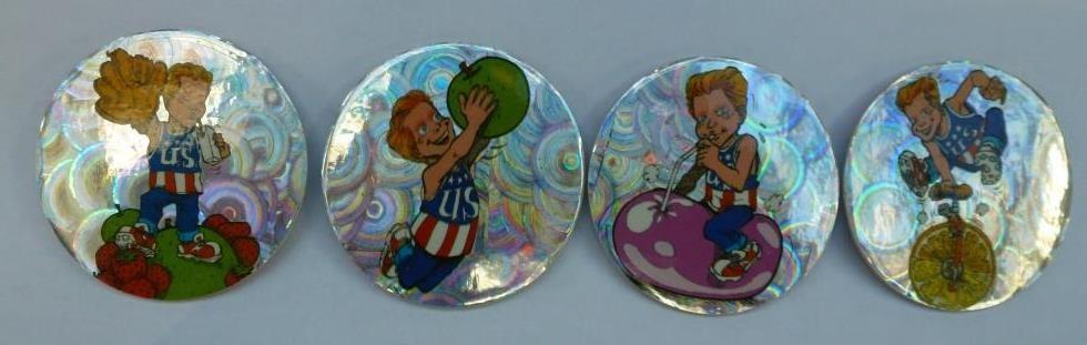Flippo s laser billy set b : 1 2 3 4, Verzamelen, Flippo's, Ophalen of Verzenden, Losse flippo's