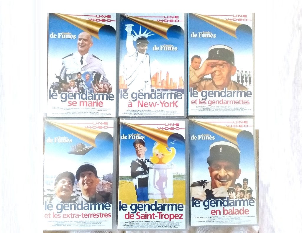 Louis de funes - le Gendarme coffret 6 films K7 - vhs , neuf, Enlèvement ou Envoi, Neuf, dans son emballage, Français, Comédie d'action