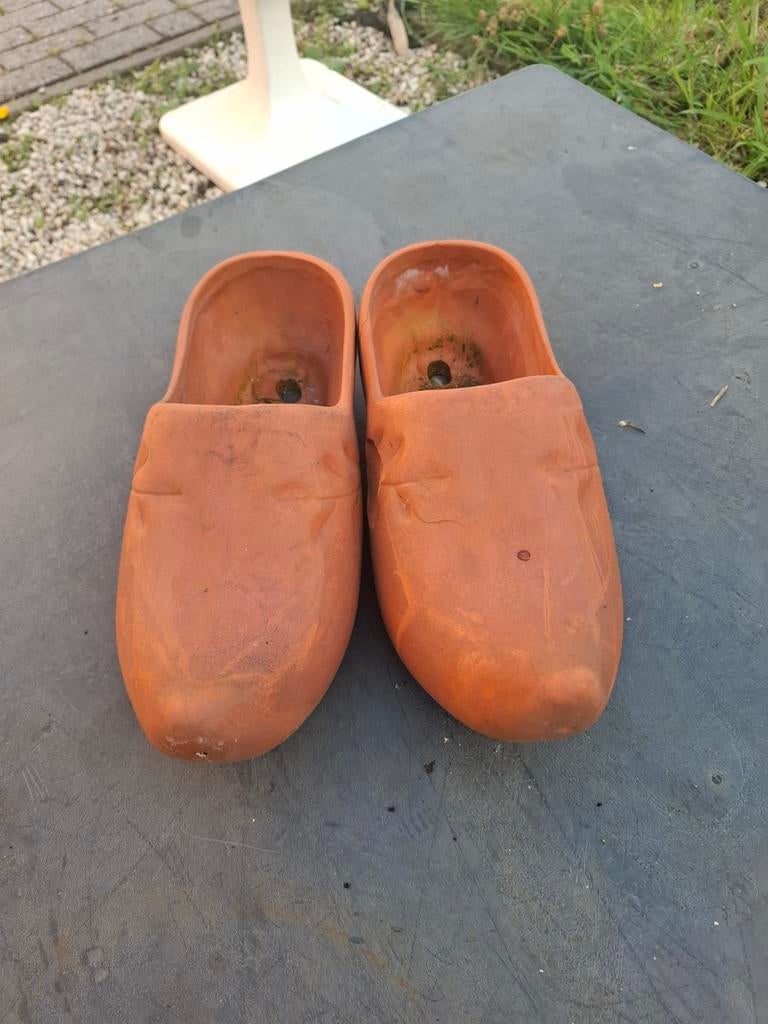 Terracotta klompen ideaal voor decoratie, Tuin en Terras, Ophalen