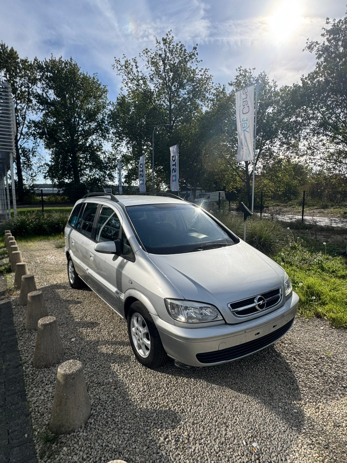 Opel zafira benzine met keuring verkoop en garantie, 4 deurs, Stof, 50 kW, Zwart