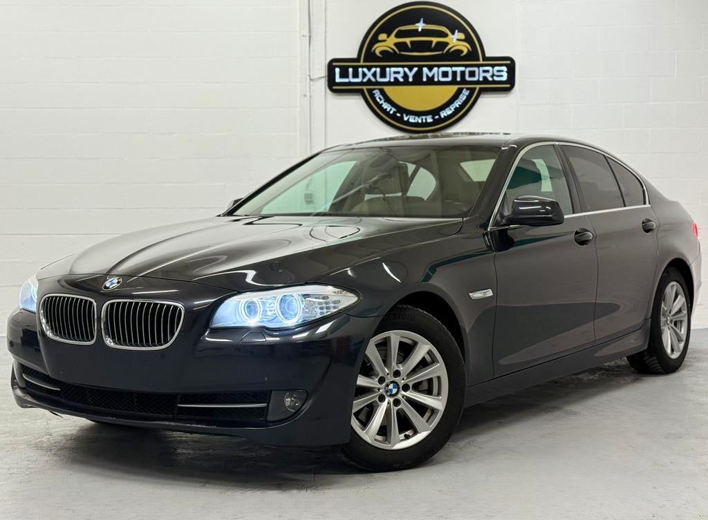 BMW F10 520dA automatische transmisie klar voor registratie, Auto's, BMW, Euro 5, Achterwielaandrijving, Beige, 4 cilinders