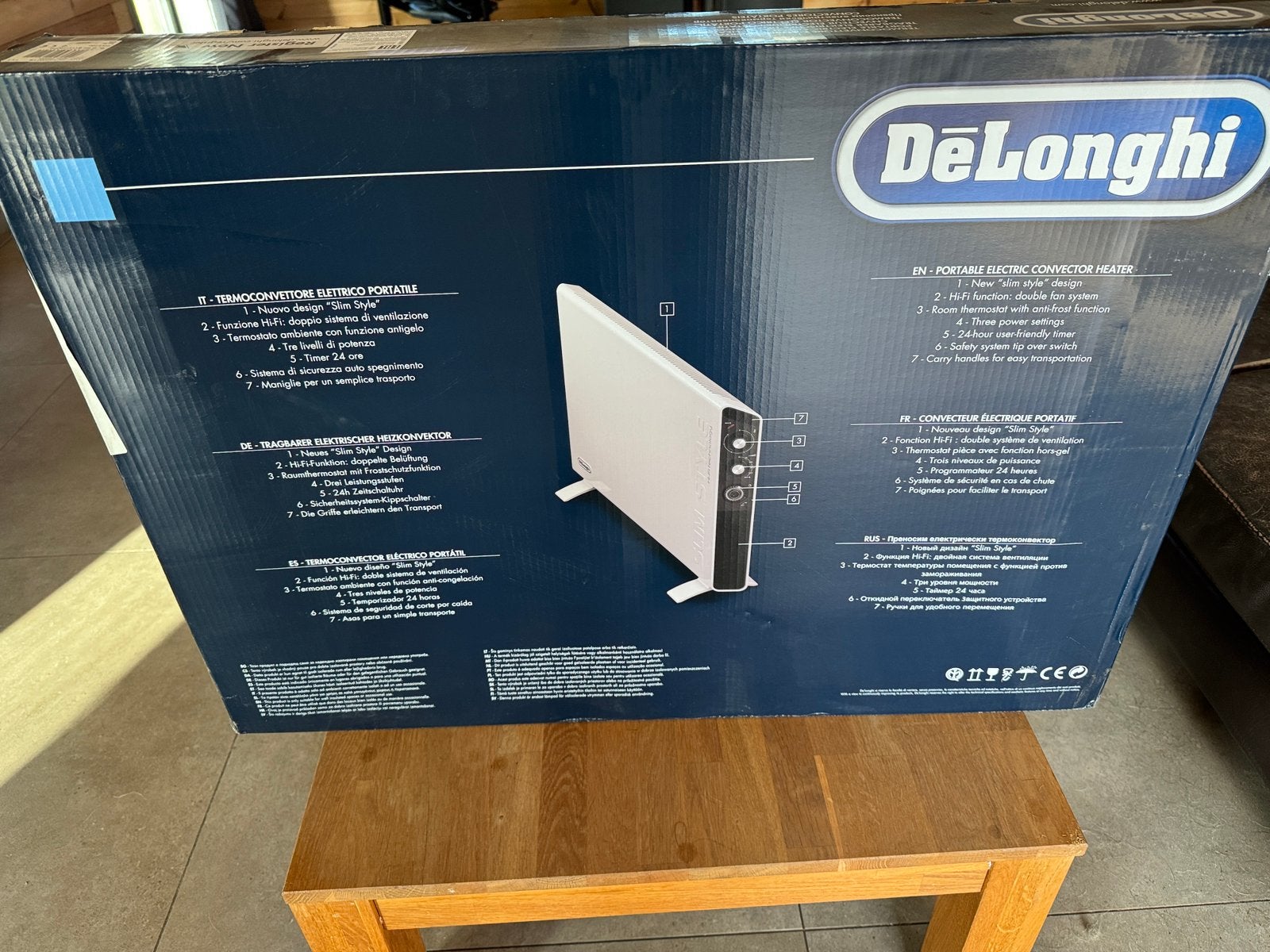 delonghi mobiele radiator 2000W mag weg voor 80 euro, Ophalen, Nieuw, Radiator