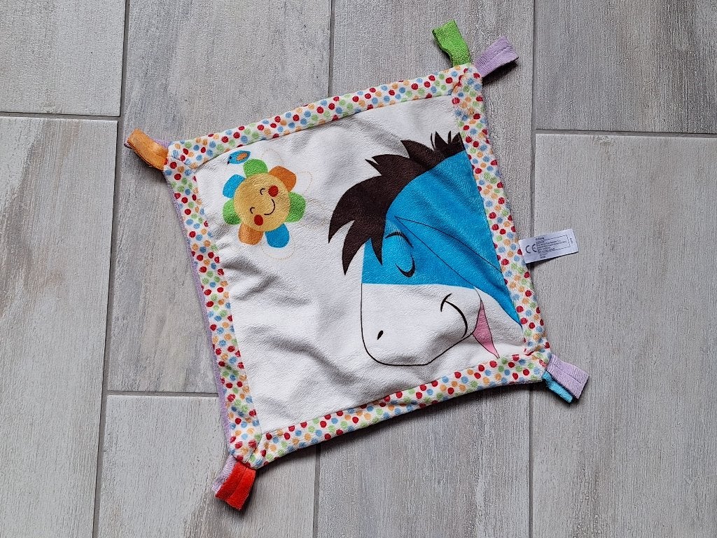 ♥ Knuffeldoekje Ezeltje, Ophalen of Verzenden, Zo goed als nieuw, Knuffeldoekje