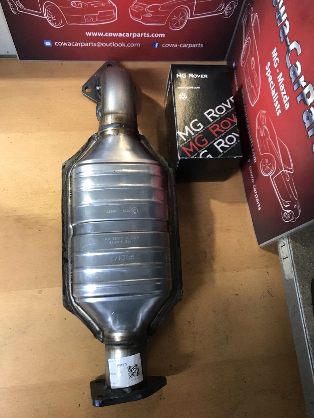 mg f mgf mg tf mgtf Originele mg rover katalysator nieuw, Auto-onderdelen, Uitlaatsystemen, -, -, Nieuw, Ophalen of Verzenden