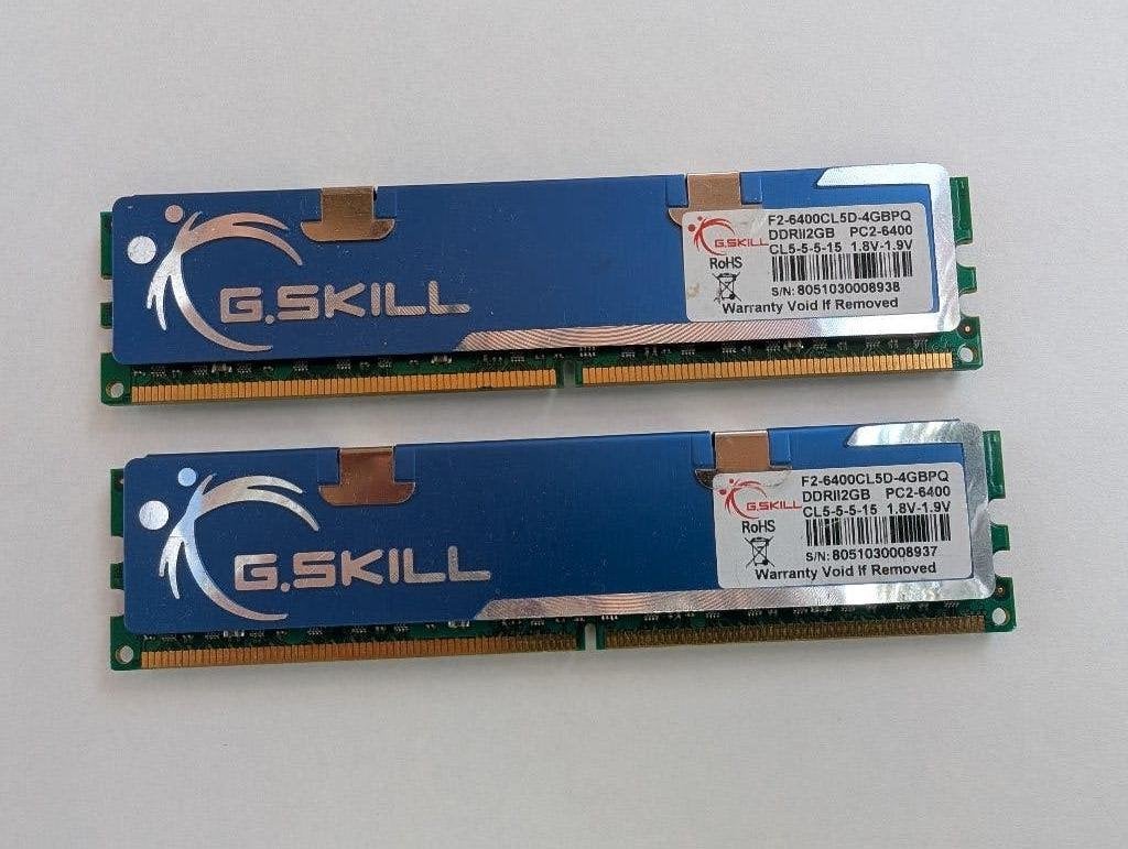 G.Skill F2-6400CL5D-4GBPQ, Computers en Software, RAM geheugen, Gebruikt, Desktop, 4 GB, DDR2, Ophalen