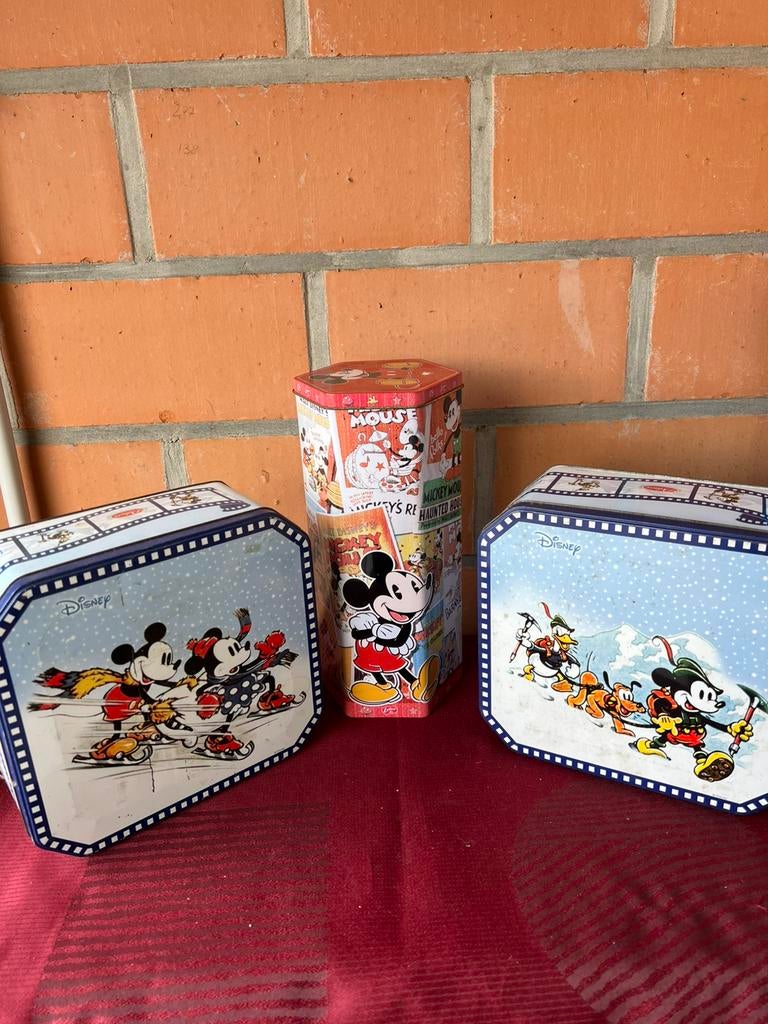 Blikken dozen mickey €4 het stuk, Ophalen of Verzenden, Zo goed als nieuw